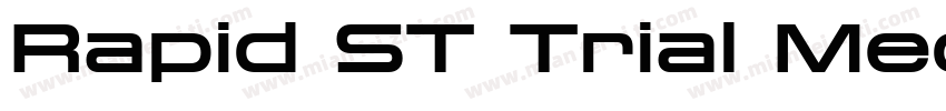 Rapid ST Trial Medium字体转换